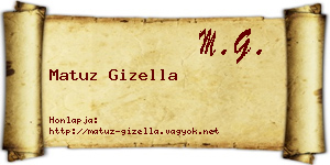 Matuz Gizella névjegykártya